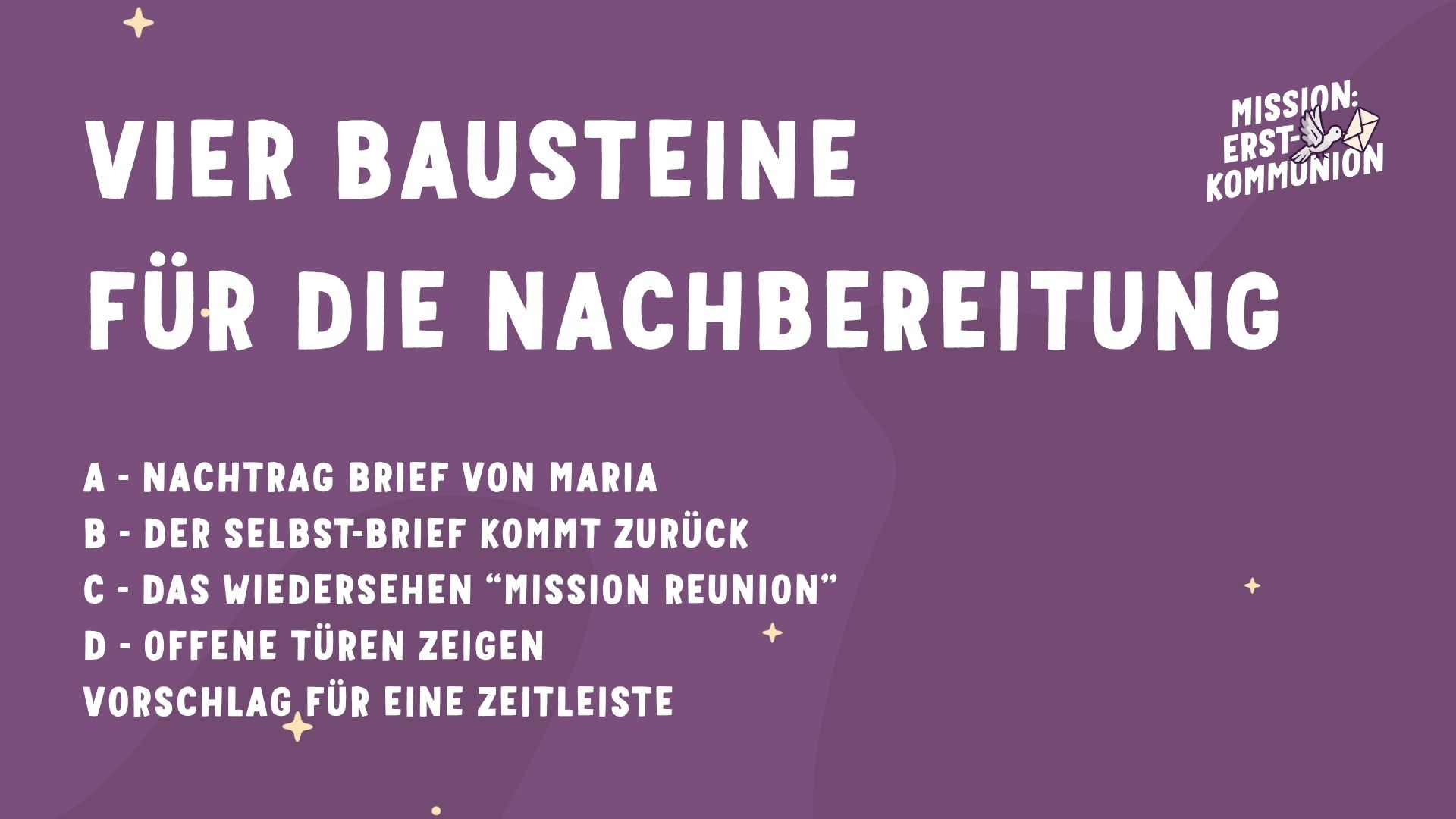 Warum es einen Nachbereitungs-Plan braucht